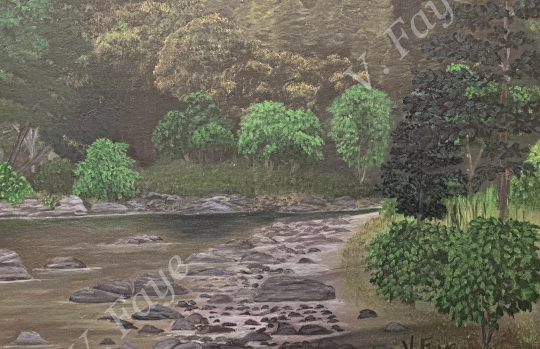 Original Painting  "Where the River Bends”