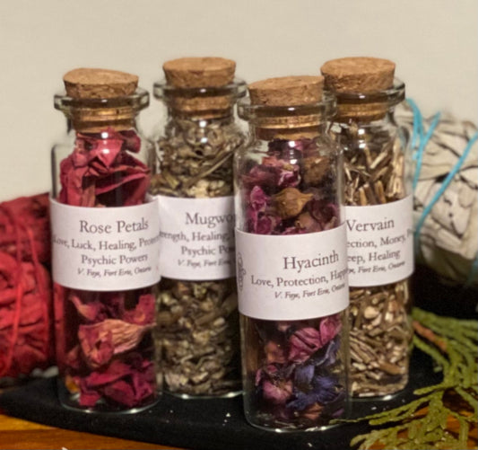 Dried Herbs, Flowers & Spices - 20 ml Bottles