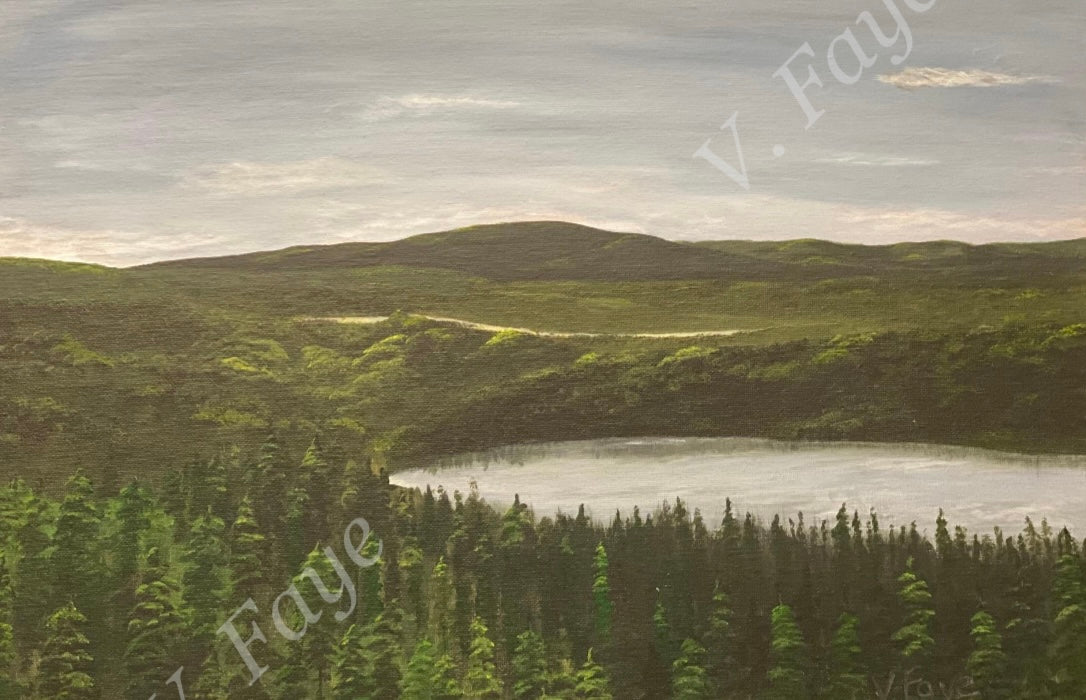 Original Painting  "Happy Valley, Goose Bay”
